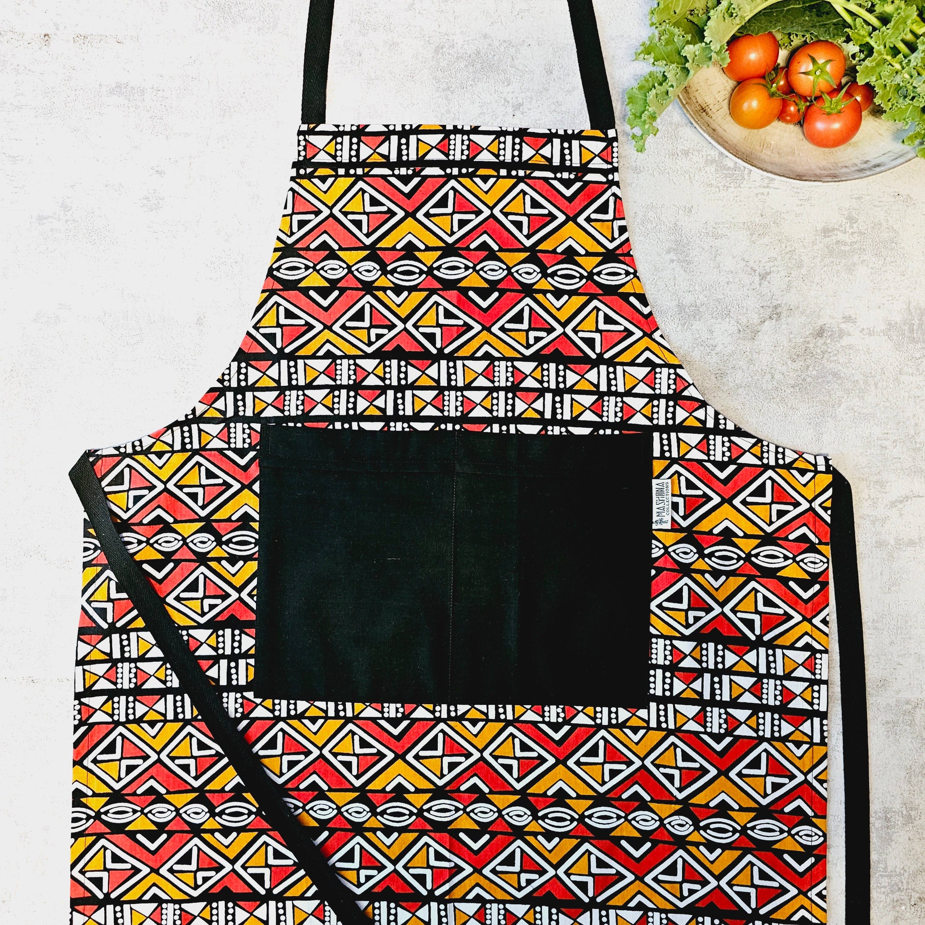 African Print Apron