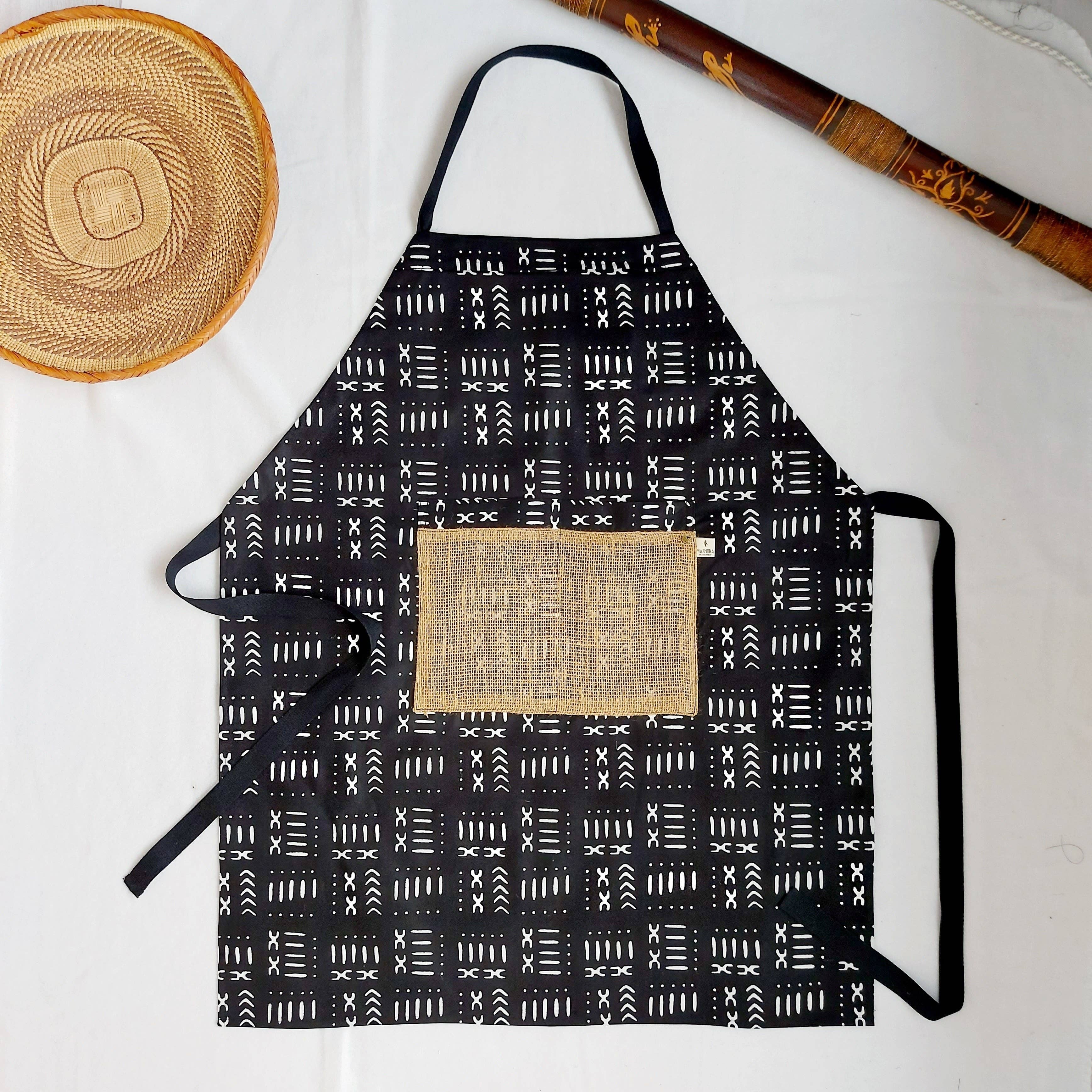 African Print Apron - Thumbnail 3